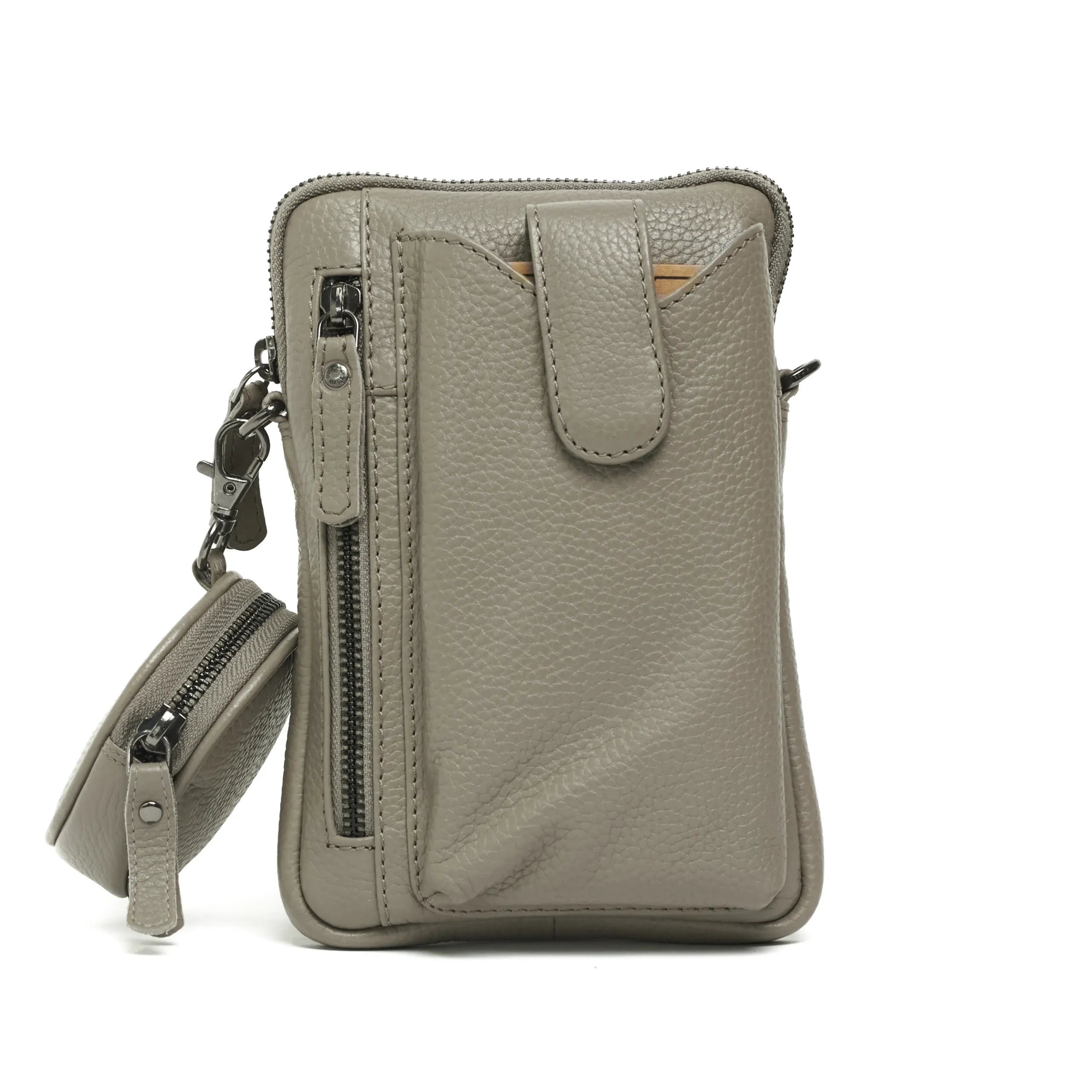 Oran - RH-4915 Sandy Phone bag with removable coin case - Taupe-1
