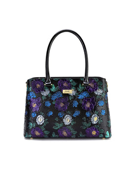 Serenade - Vincent SN98-0820 Hand Painted Leather bag - Floral - 0