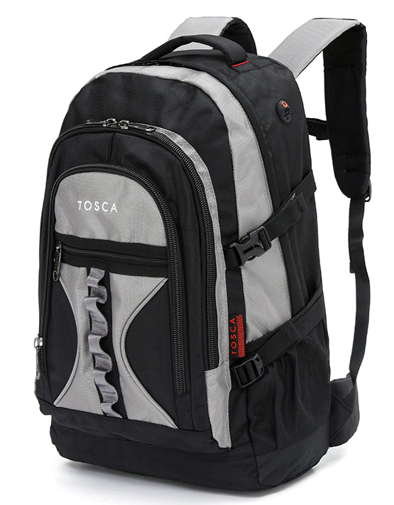 TOSCA - TCA-940 50LT Deluxe Backpack - Black-Grey - 0