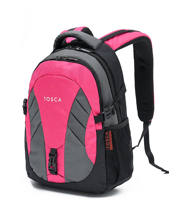 TOSCA - TCA-941 20LT Deluxe Backpack - Grey-Pink - 0