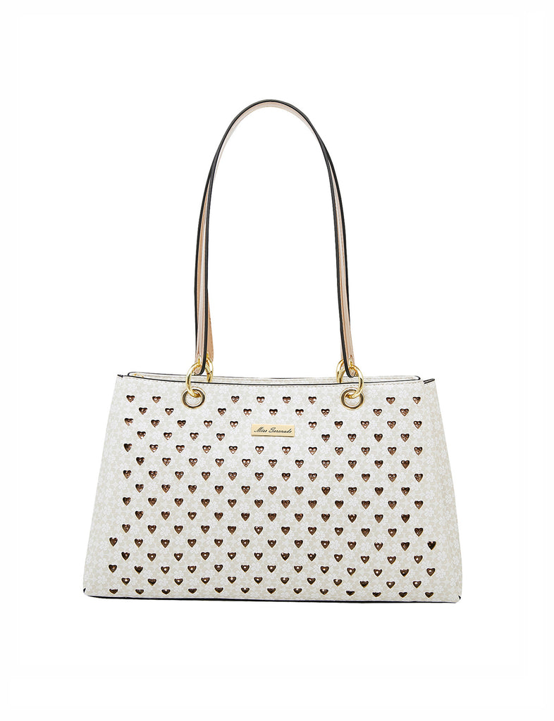 Miss Serenade - Dakota XB-2970 Fashion Handbag - Beige-1