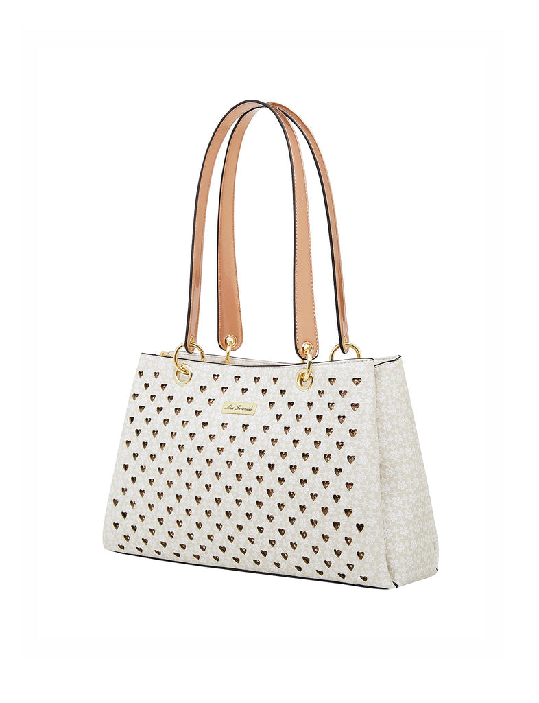 Miss Serenade - Dakota XB-2970 Fashion Handbag - Beige - 0