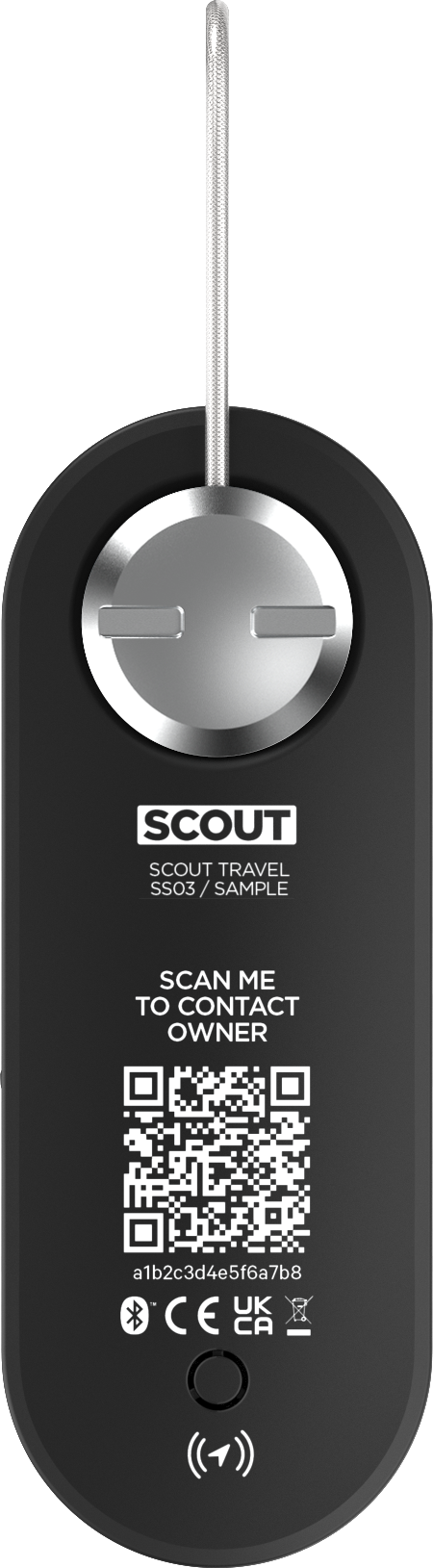 KNOG - Scout Travel Smart Luggage Tag with Tracker - Black-3