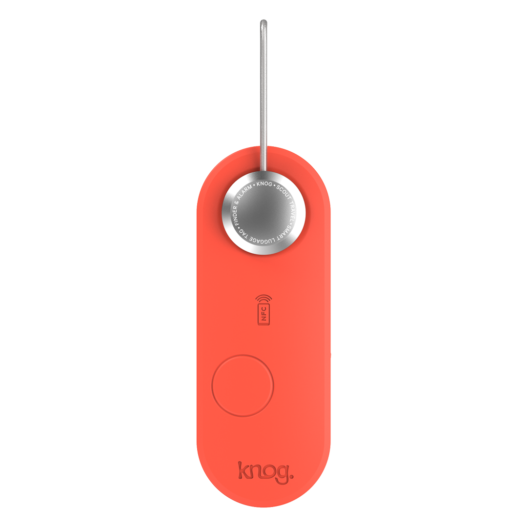 KNOG - Scout Travel Smart Luggage Tag with Tracker - Red-4