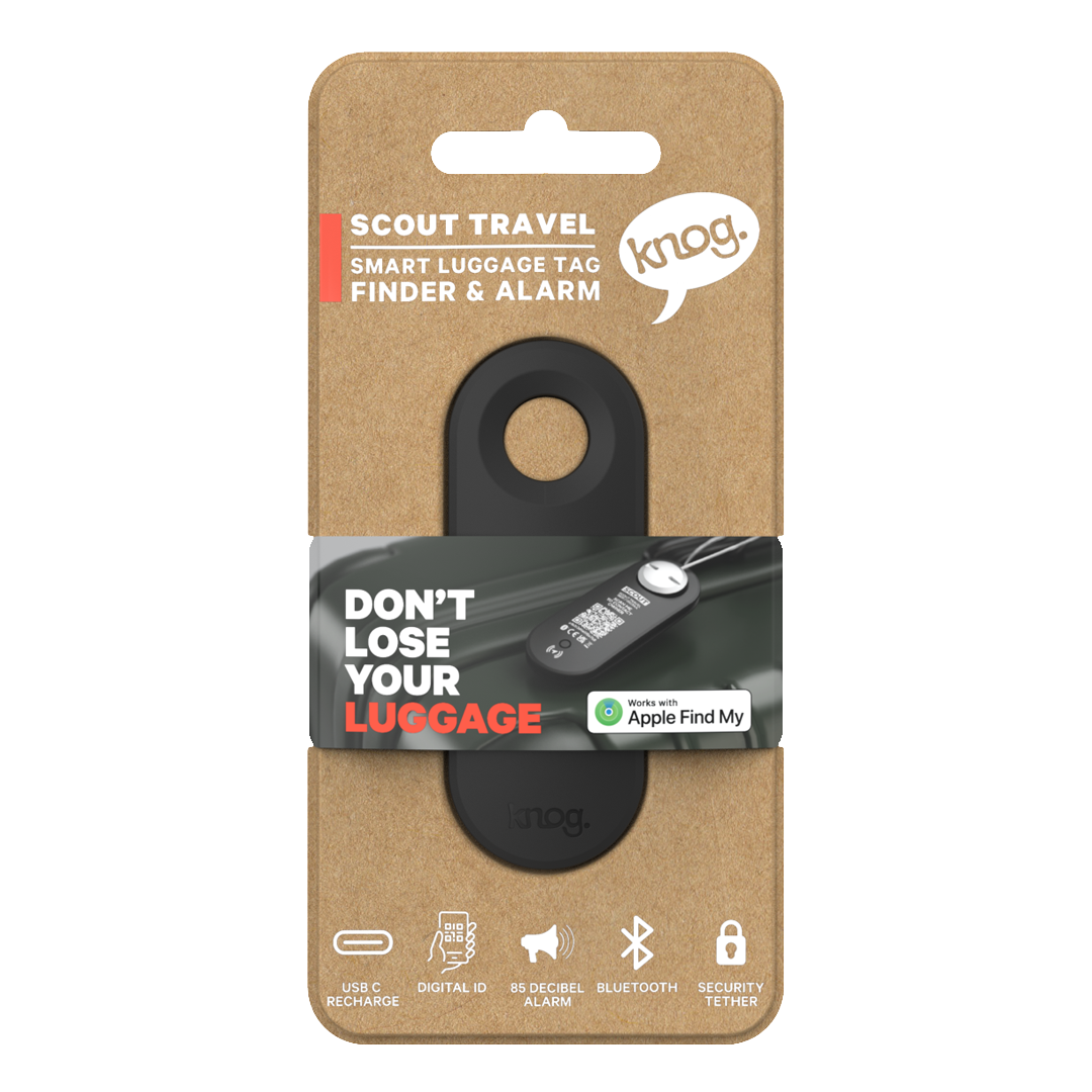 KNOG - Scout Travel Smart Luggage Tag with Tracker - Black-5