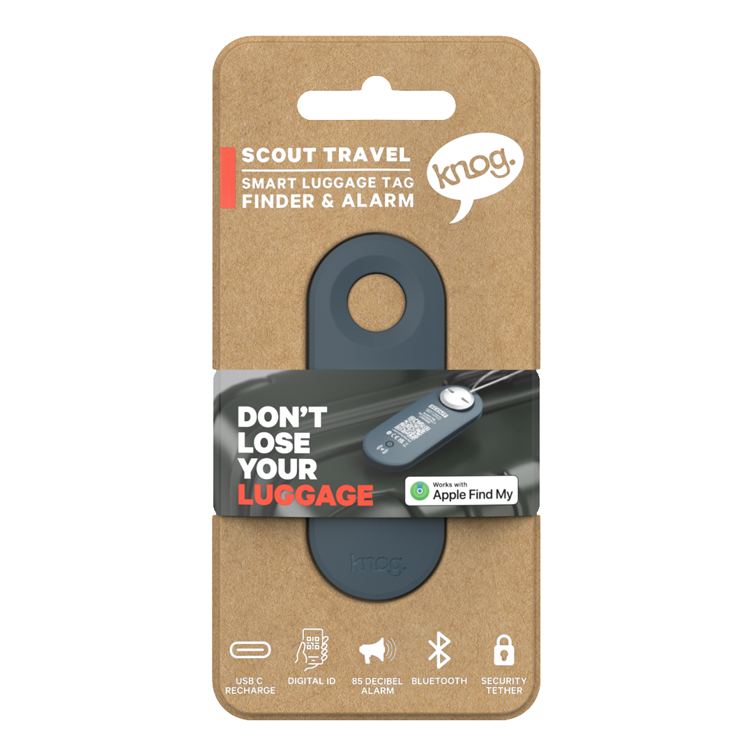 KNOG - Scout Travel Smart Luggage Tag with Tracker - Blue-3