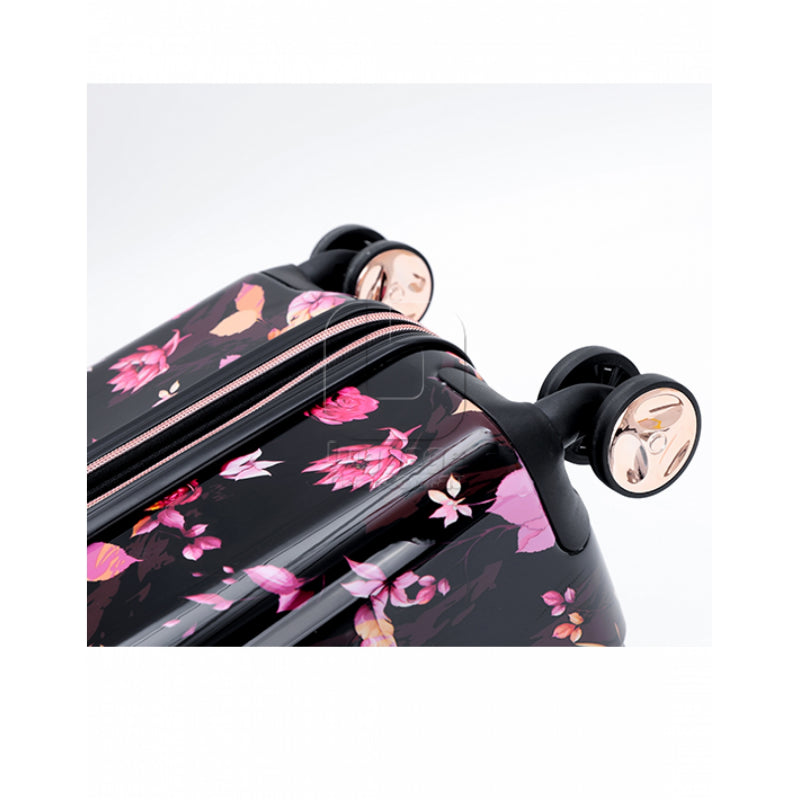 Tosca - Bloom set 3 suitcases - 29-25-20 - Black/Pink-4