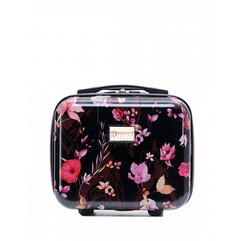 Tosca - Bloom Beauty Case - Black/Pink