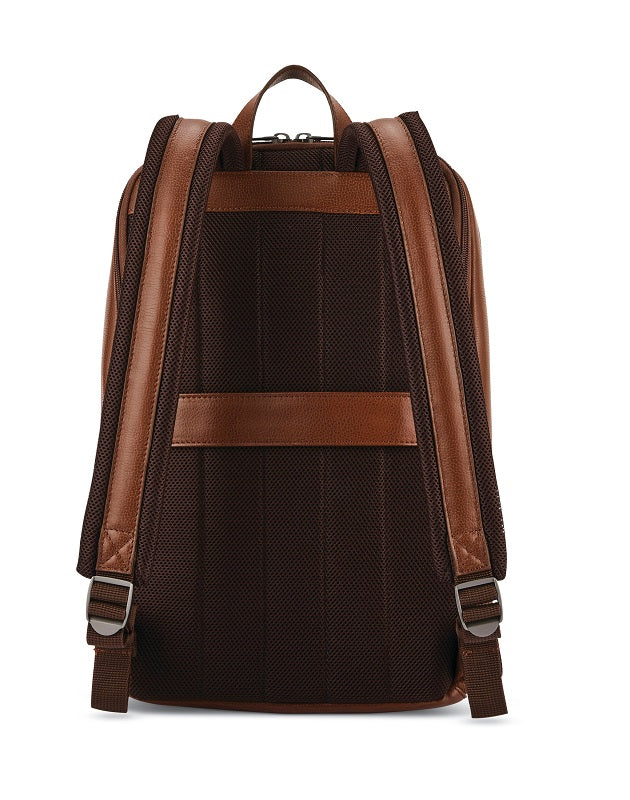 Samsonite - Classic Leather Slim Backpack - Cognac-3