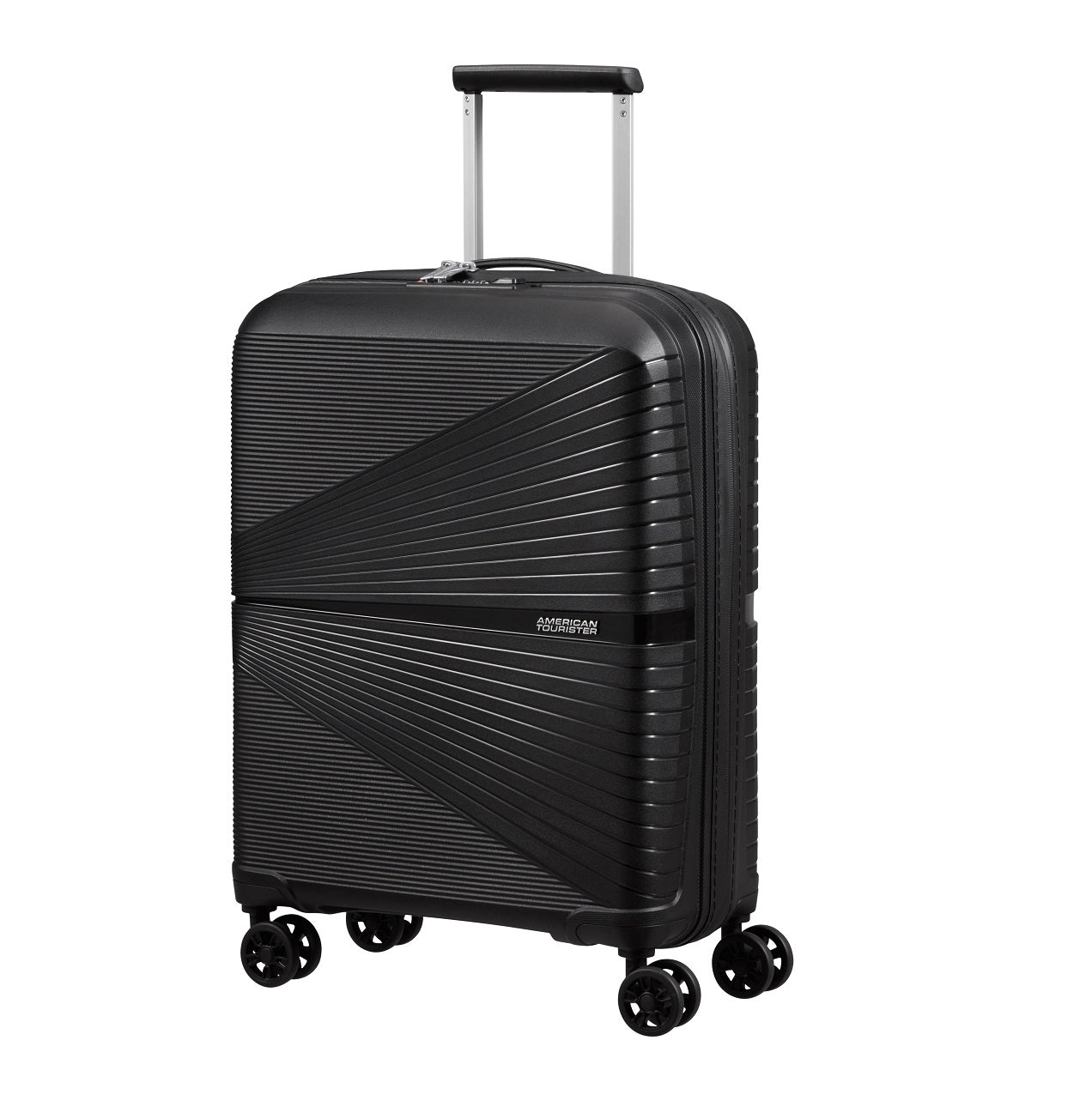 American Tourister - Airconic 55cm Small 4 Wheel Hard Suitcase - Black-1