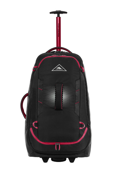High Sierra - Composite V4 76cm Medium RFID Wheeled Duffle With Backpack Straps - Black/Red - 0