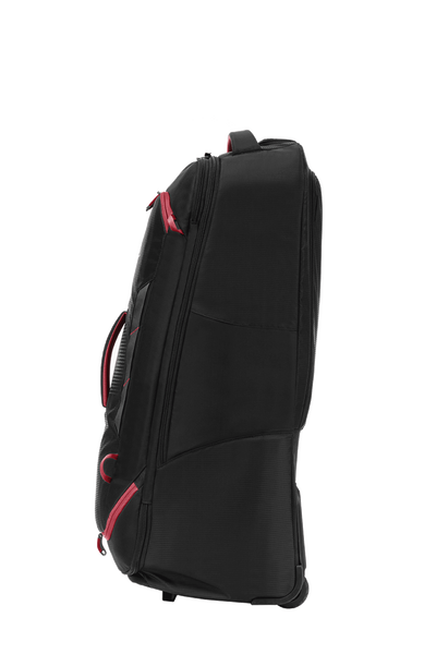 High Sierra - Composite V4 76cm Medium RFID Wheeled Duffle With Backpack Straps - Black/Red-6