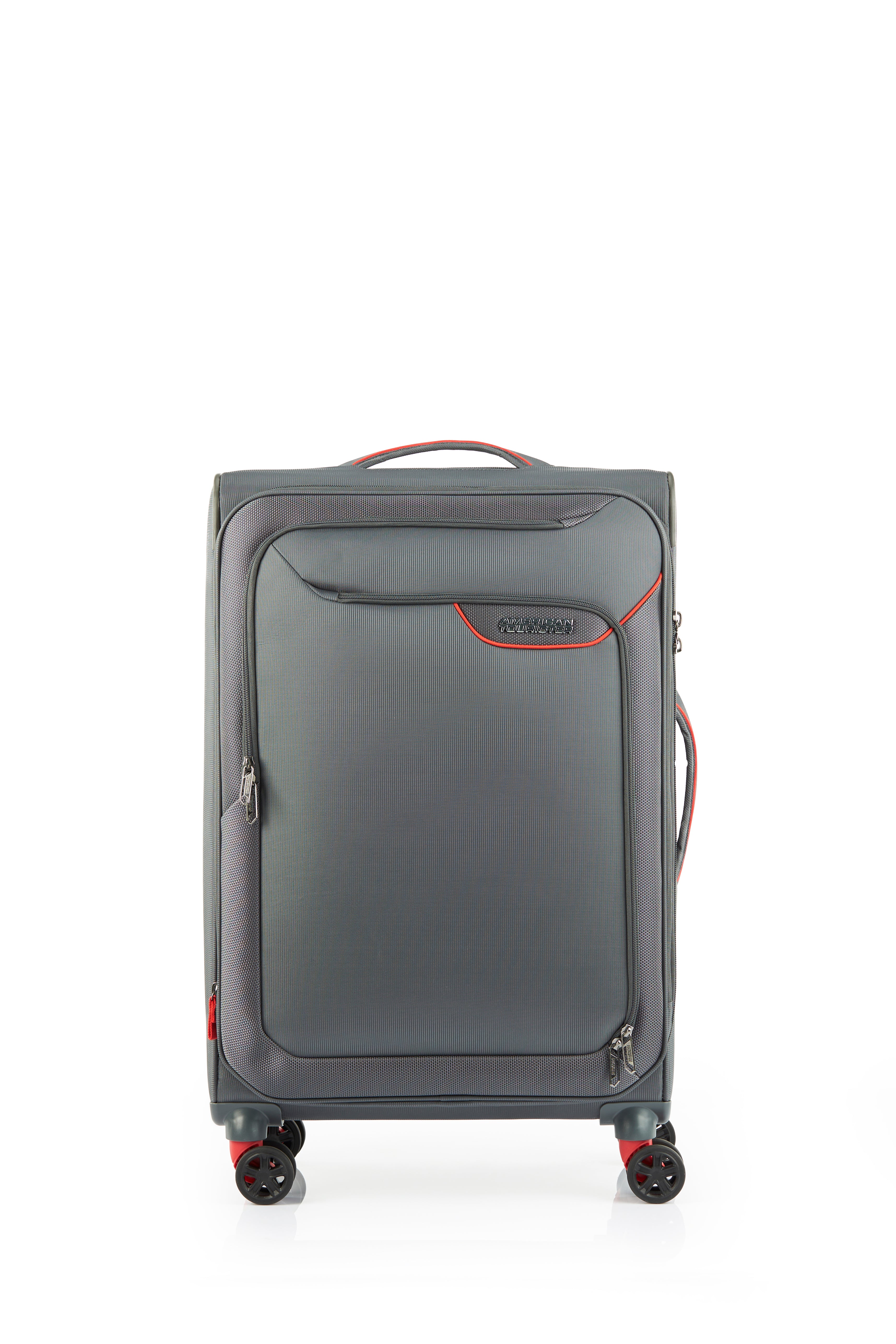 American Tourister - Applite ECO 71cm Medium Suitcase - Grey/Red - 0