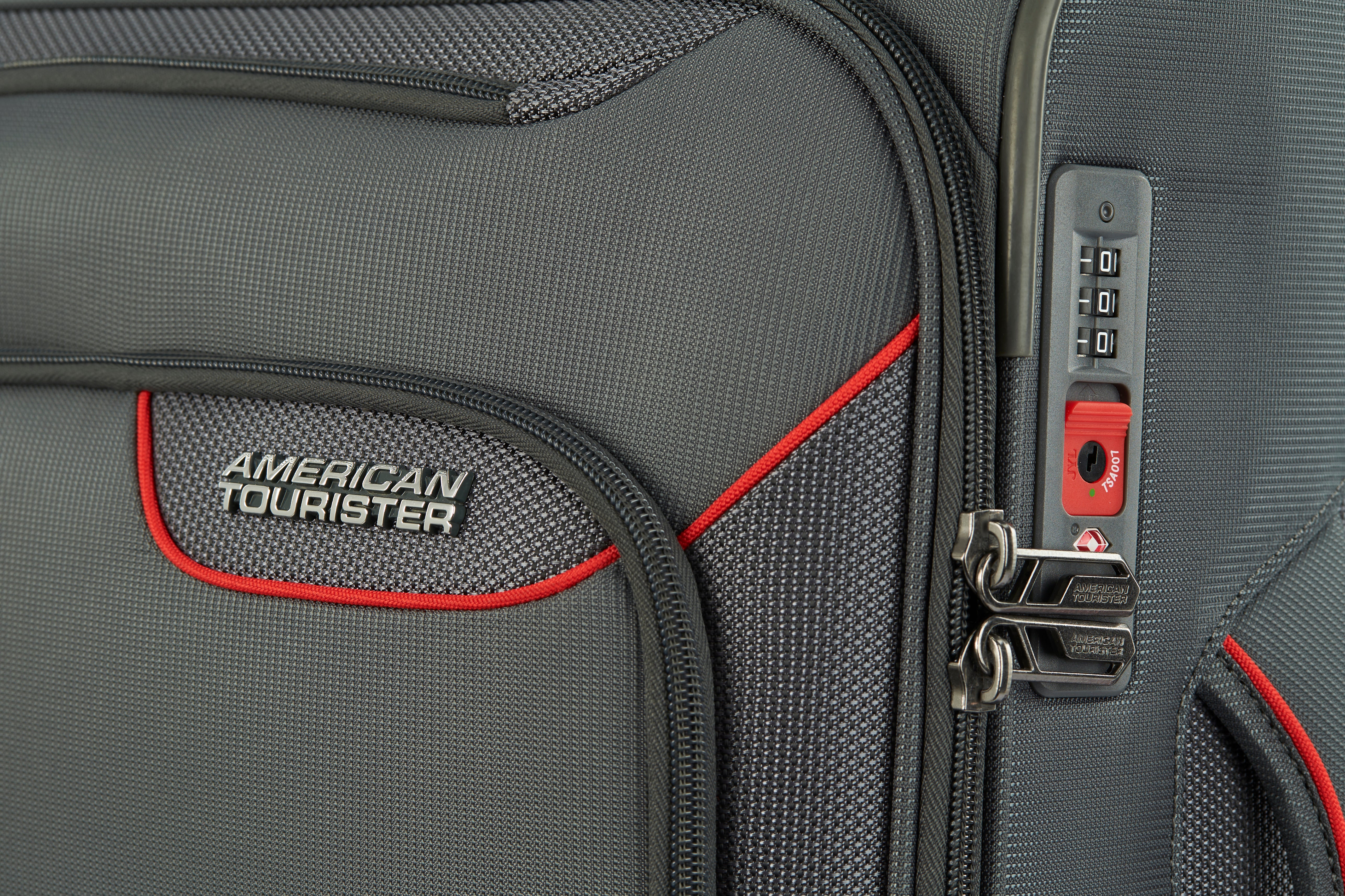 American Tourister - Applite ECO 71cm Medium Suitcase - Grey/Red-7