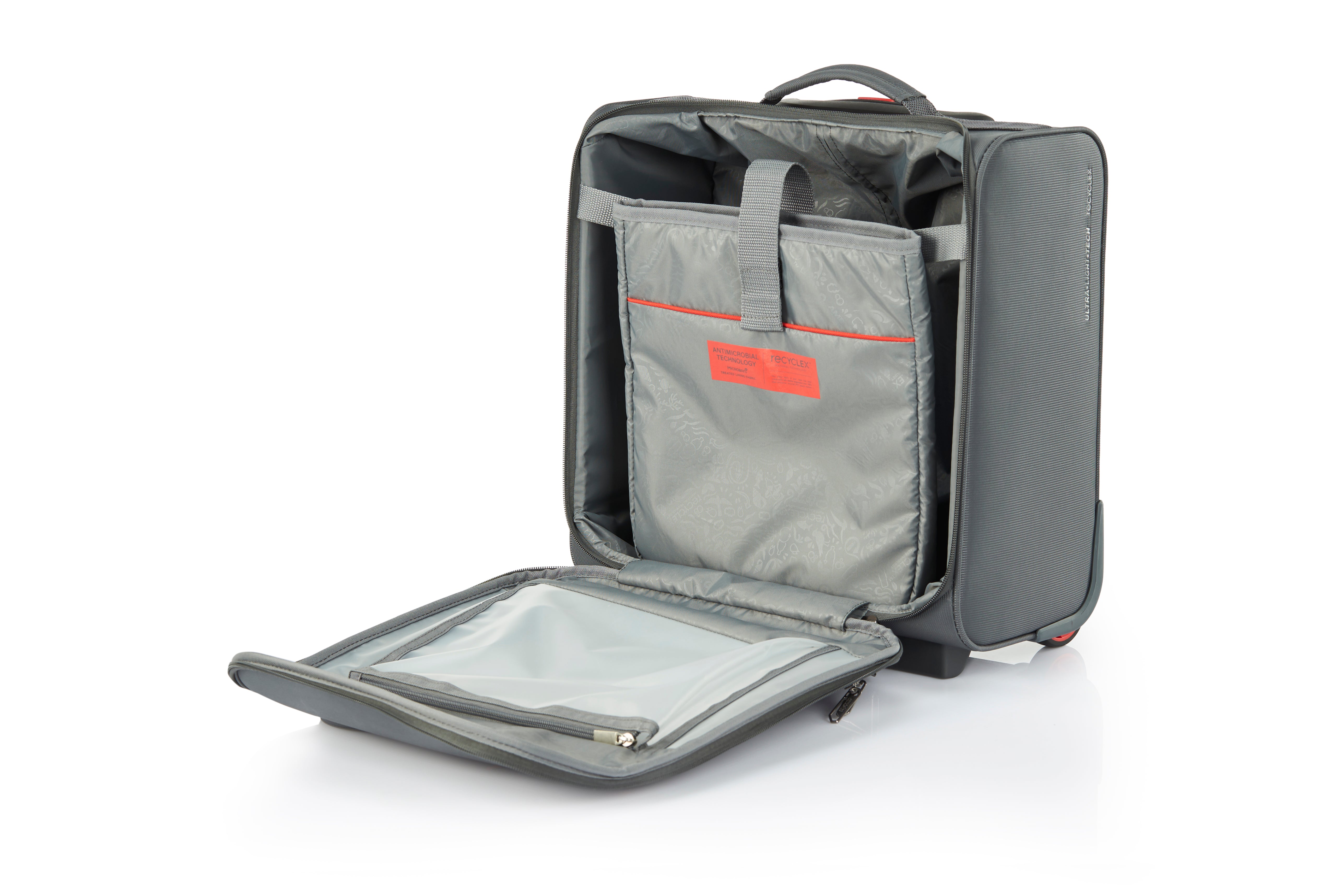 American Tourister - Applite ECO Underseater Suitcase - Grey/Red-6