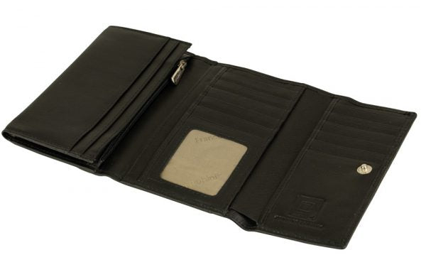 Franco Bonini - 16-012 11 card RFID leather wallet - Black - 0