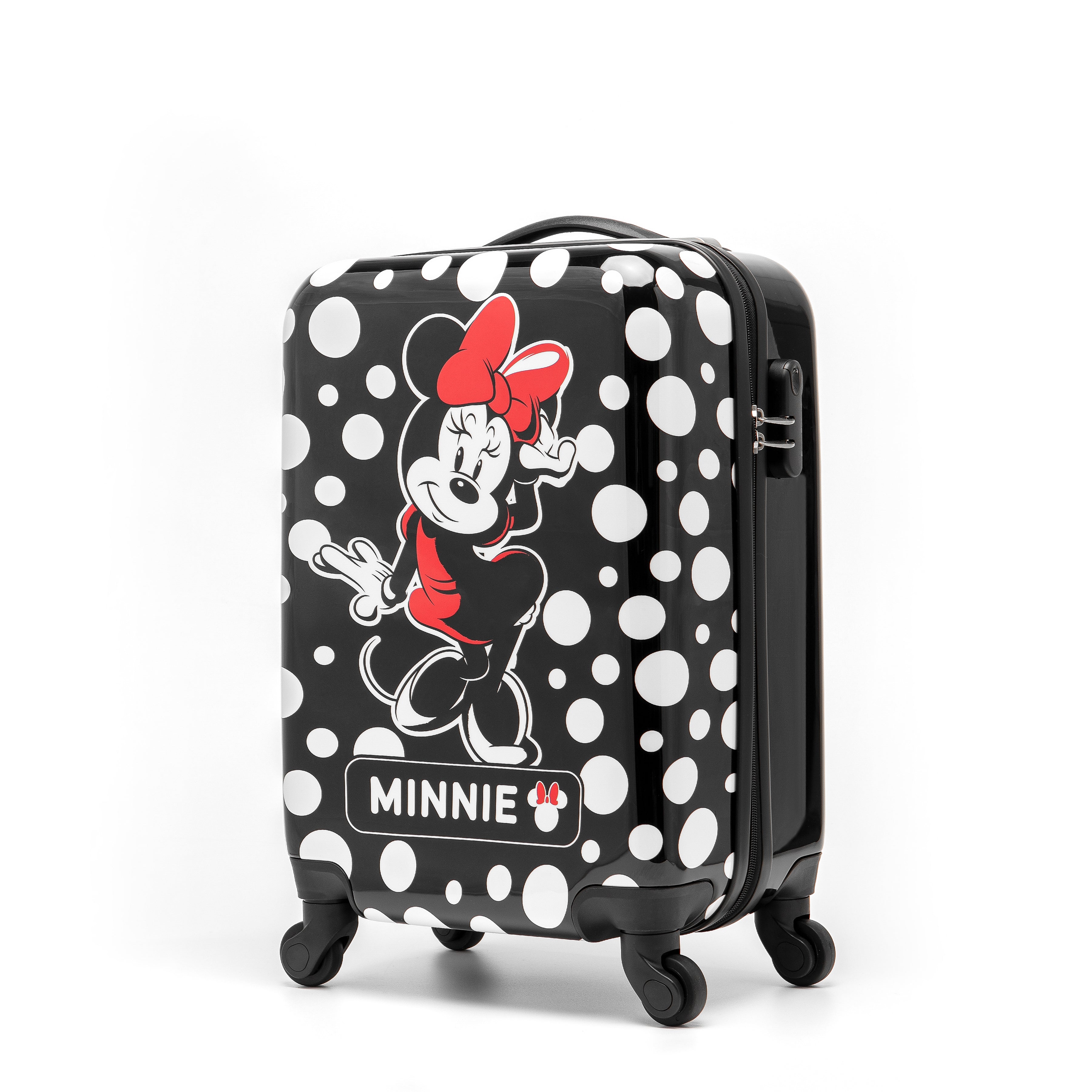 Disney - Minnie Mouse DIS207 19in Small 4 Wheel Hard Suitcase - Black - 0