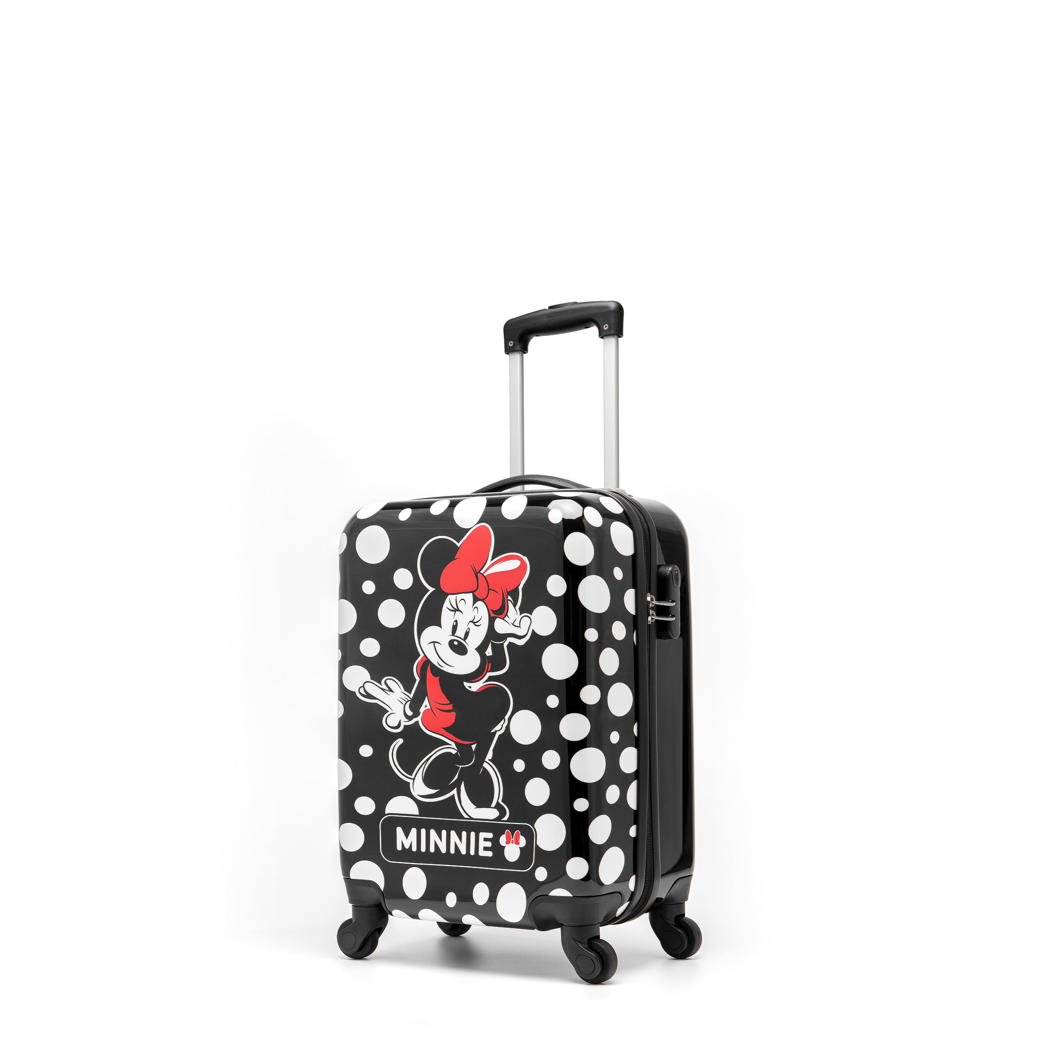 Disney - Minnie Mouse DIS207 19in Small 4 Wheel Hard Suitcase - Black-3
