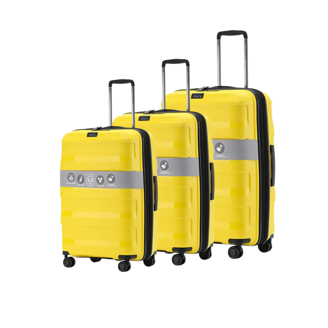 Tosca - COMET SET of 3 suitcases (29in-25in-20in) - Yellow