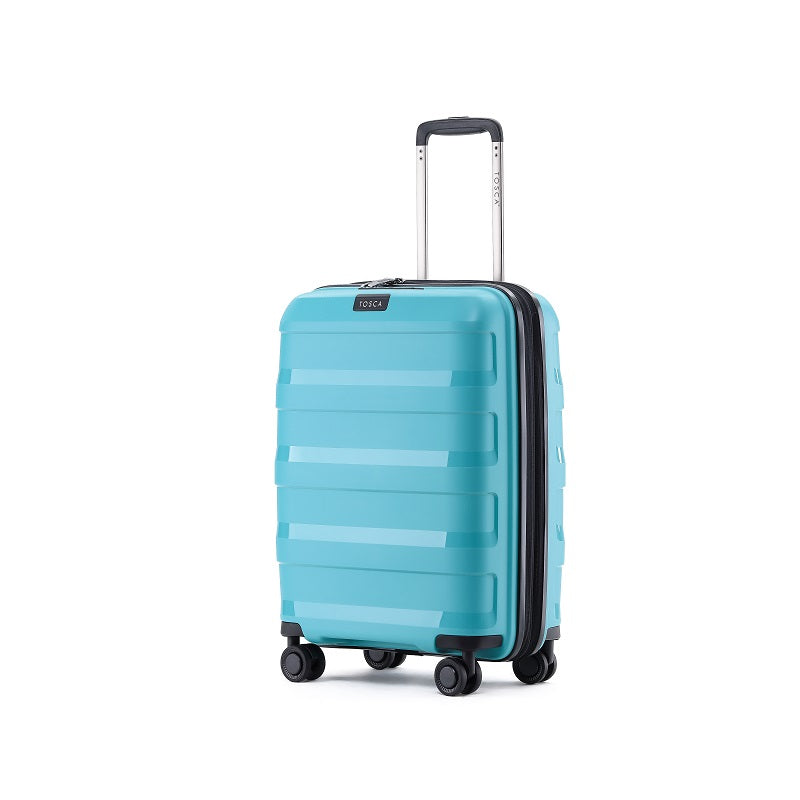 Tosca - Comet 20in Small 4 Wheel Hard Suitcase - Teal-1