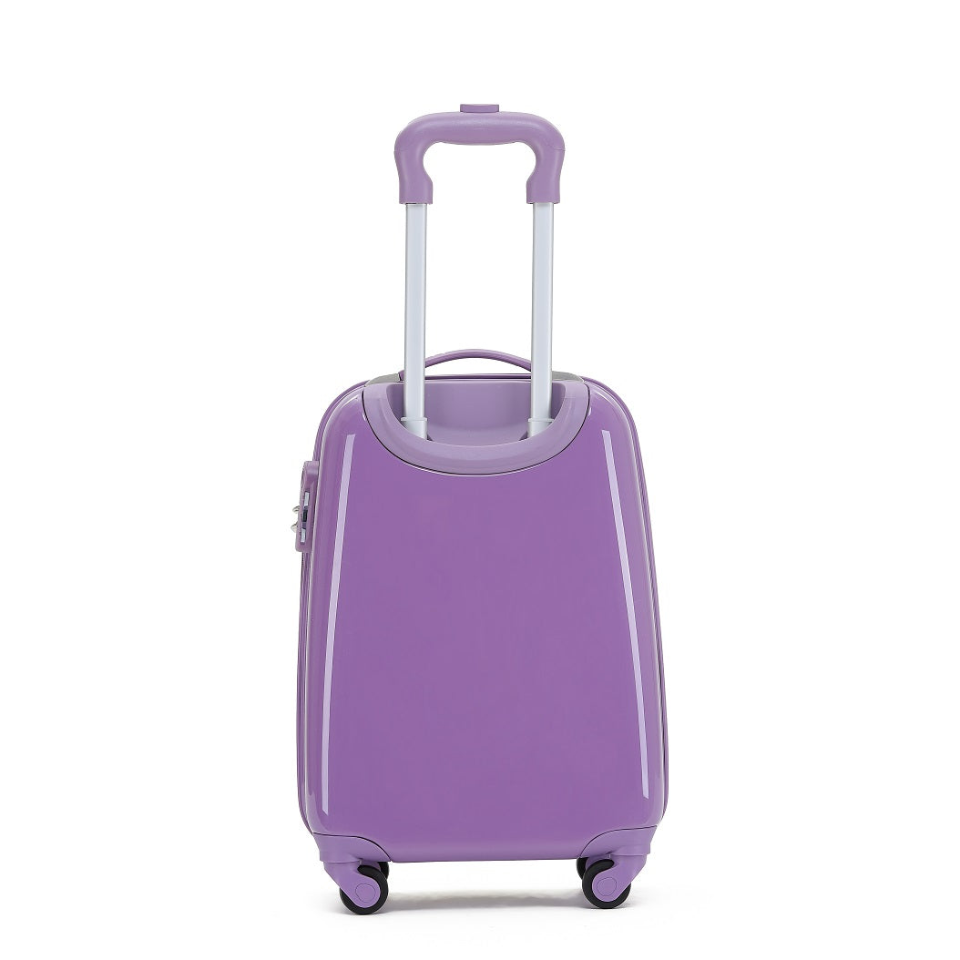 Disney - Princesses DIS168 17in Small 4 Wheel Hard Suitcase - Purple - 0