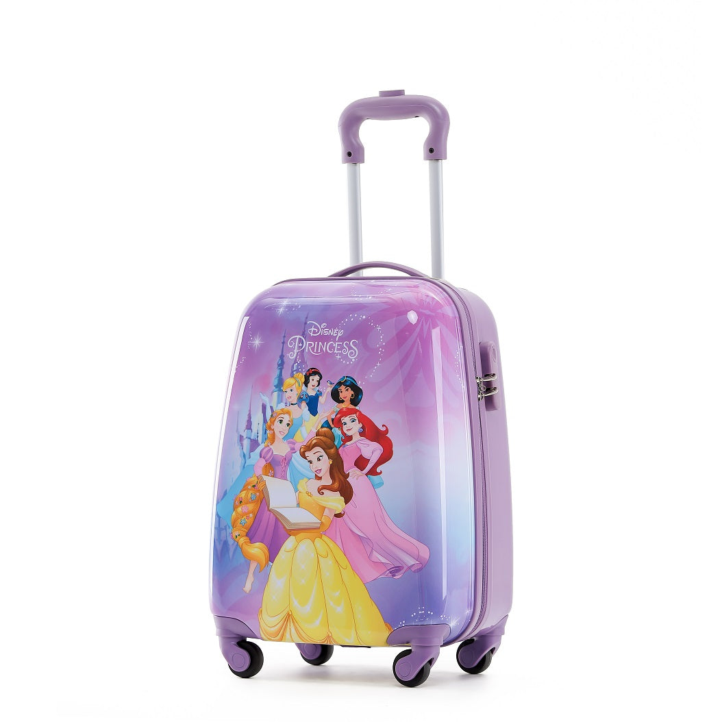 Disney - Princesses DIS168 17in Small 4 Wheel Hard Suitcase - Purple-3