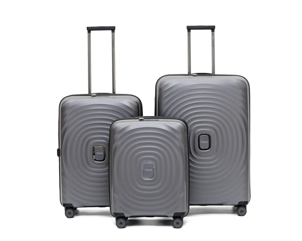 Tosca - Eclipse SET of 3 suitcases - Charcoal