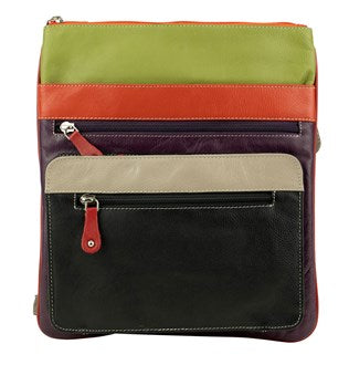 Franco Bonini - 3849 Leather Side Bag - Black/Multi-1