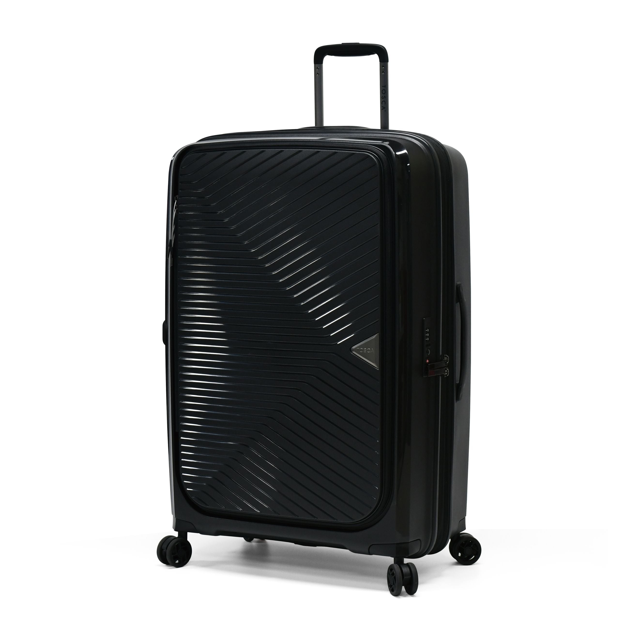 Tosca - Space X 29in Large dual opening Suitcase - Black
