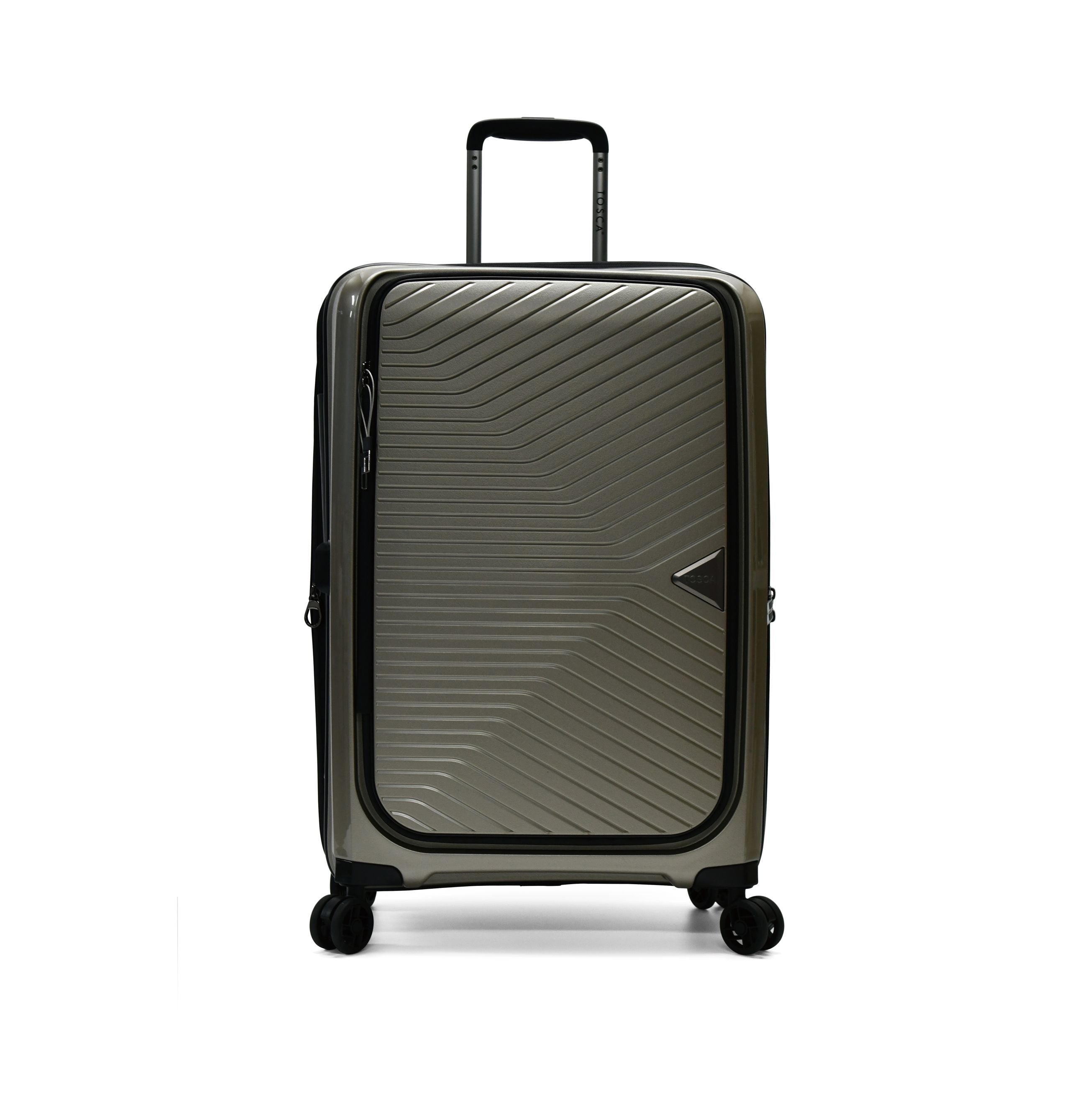 Tosca - Space X 25in Medium dual opening Suitcase - Champagne - 0