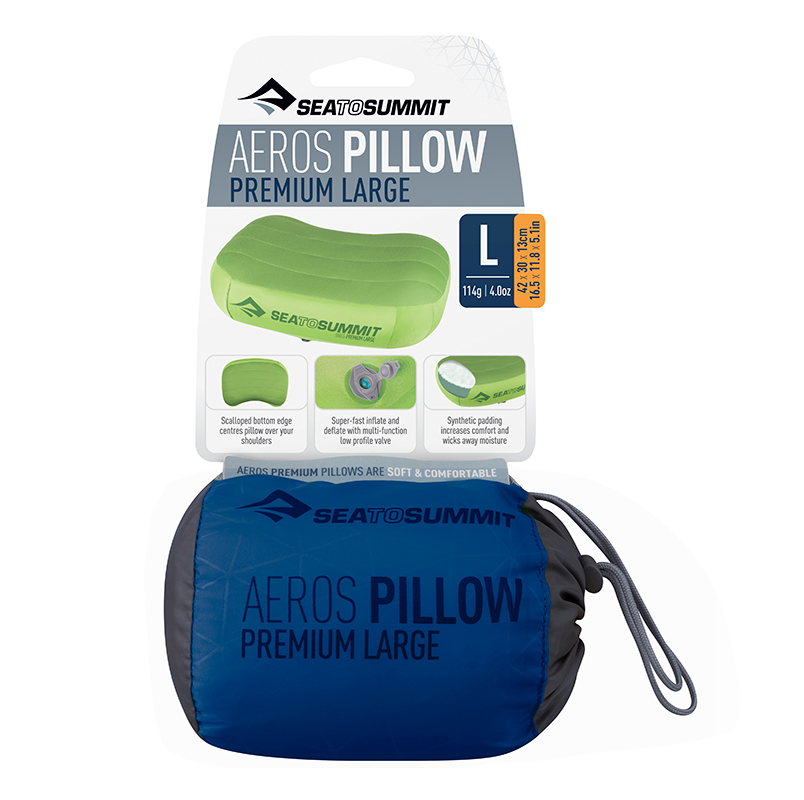 Sea to Summit - Aeros Premium Pillow Large - Navy-1