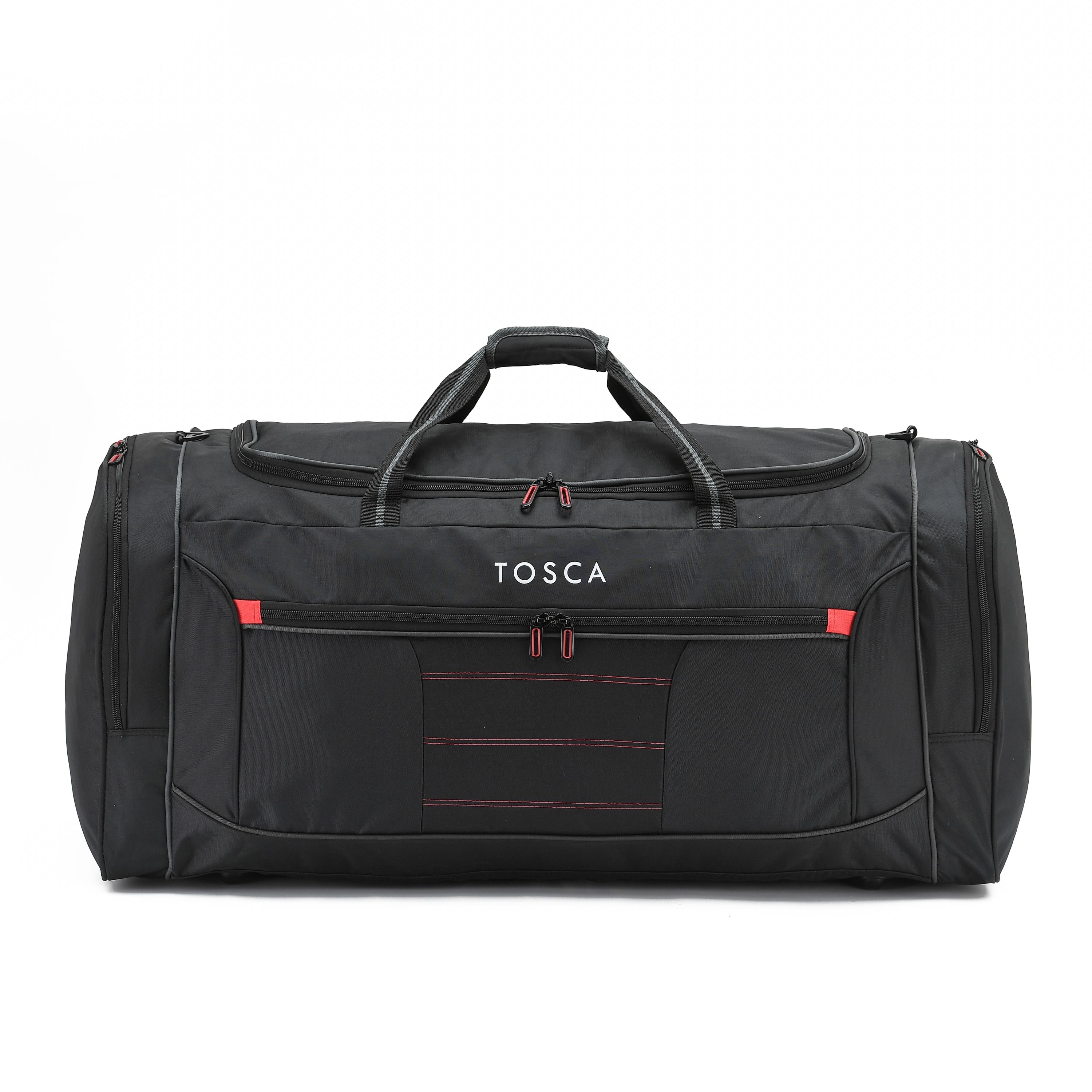 Tosca - TCA794J 90cm Jumbo Duffle Bag - Black/Red
