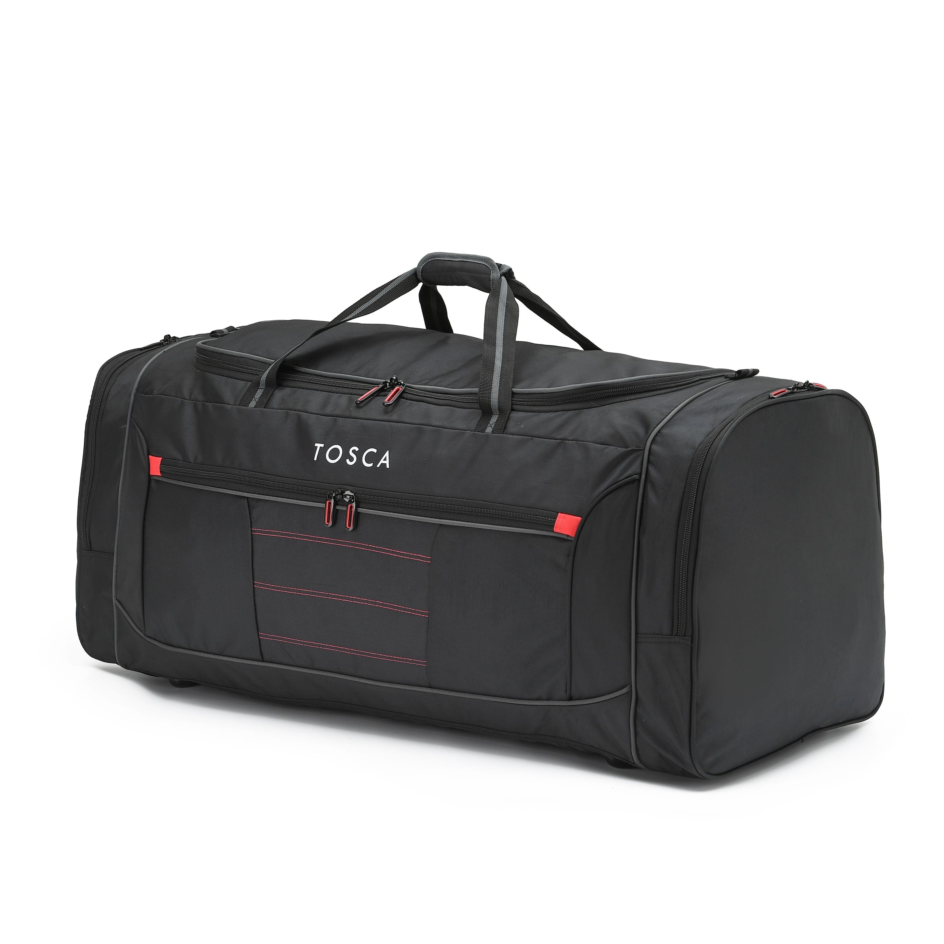 Tosca - TCA794J 90cm Jumbo Duffle Bag - Black/Red - 0