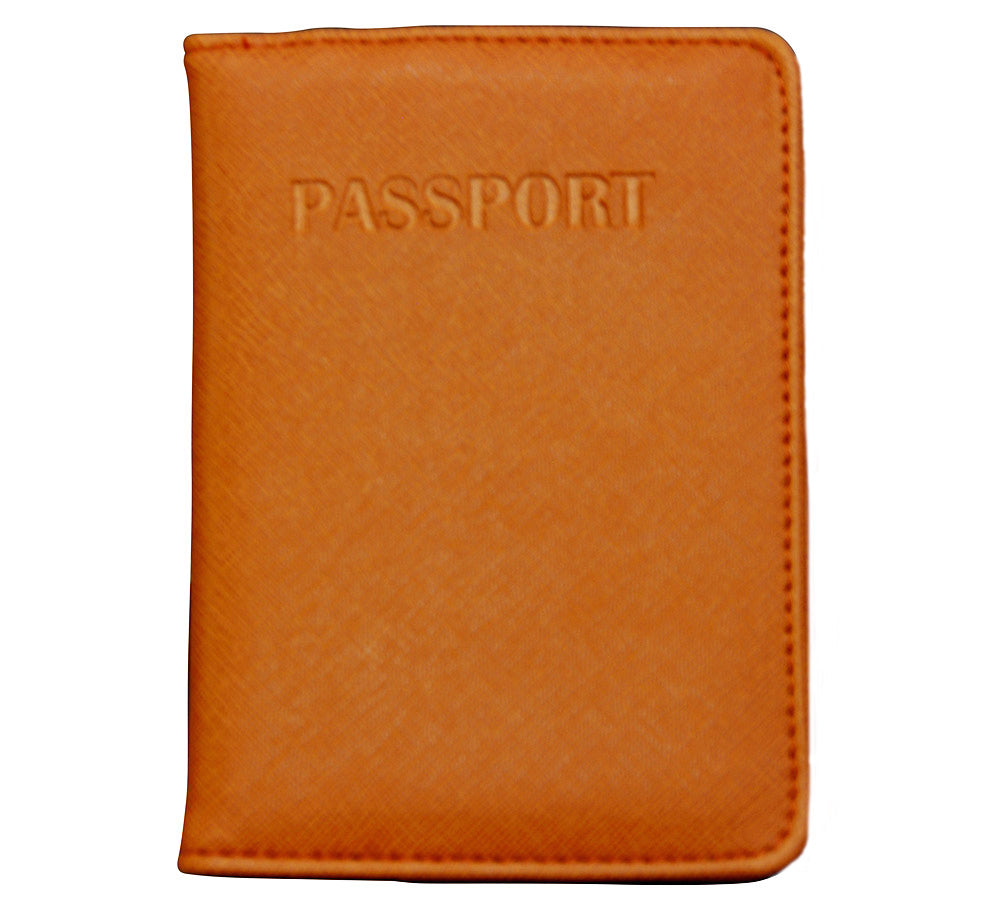 Comfort Travel - Rfid Passport Cover With Credit Card Slots - Orange