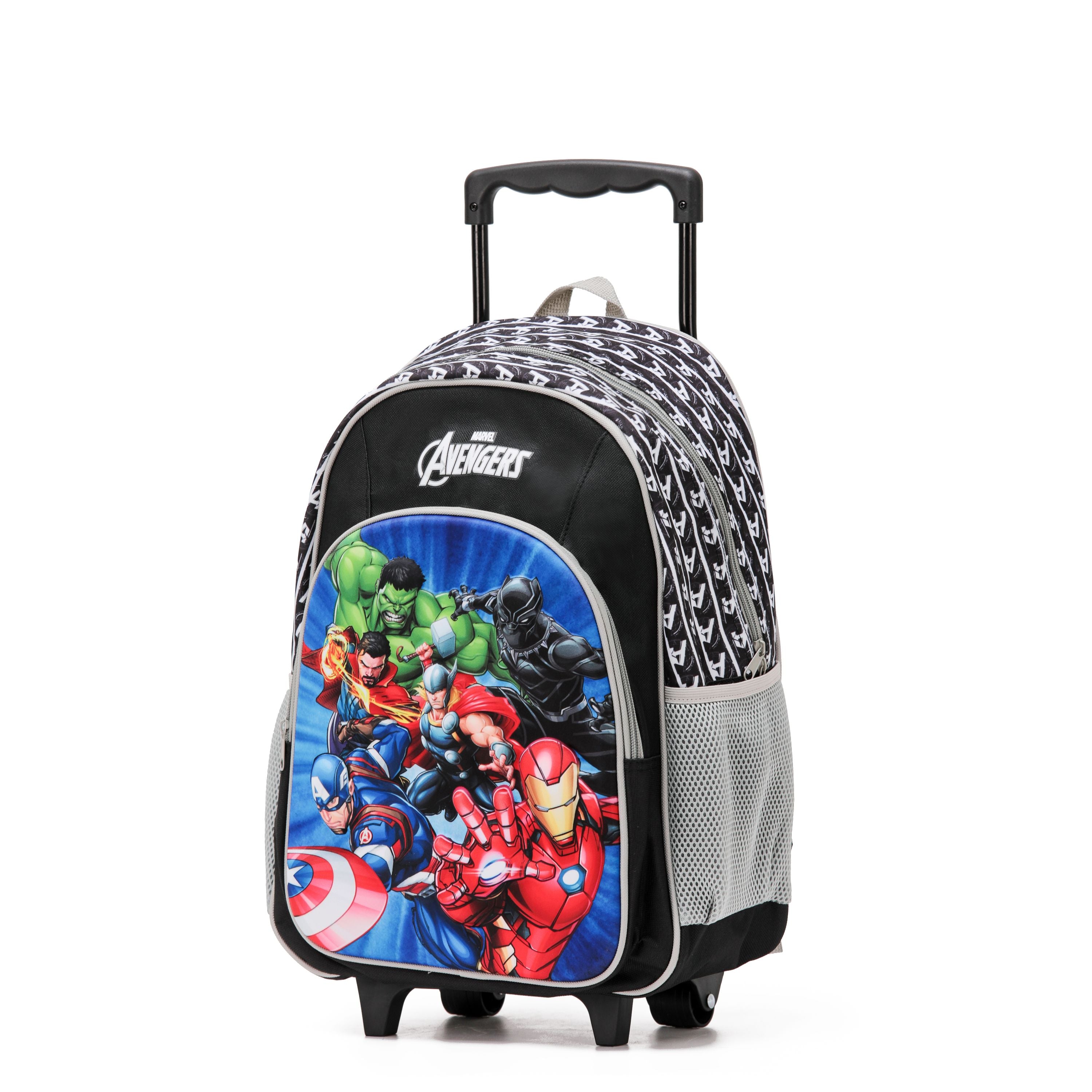 Marvel - Mar091 17in Avengers backpack trolley bag - Black-1
