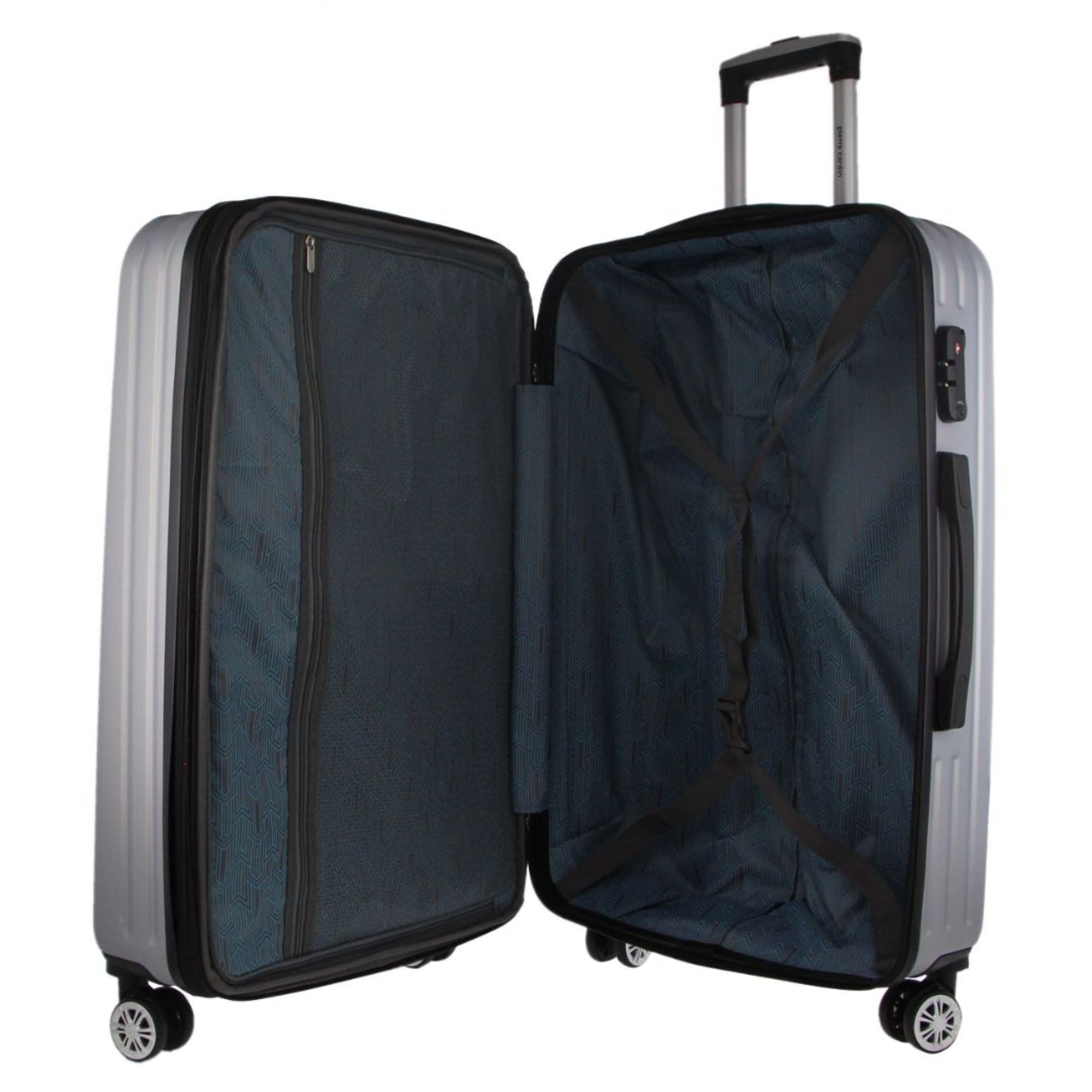 Pierre Cardin - PC3249 Medium Hard Suitcase - Silver - 0