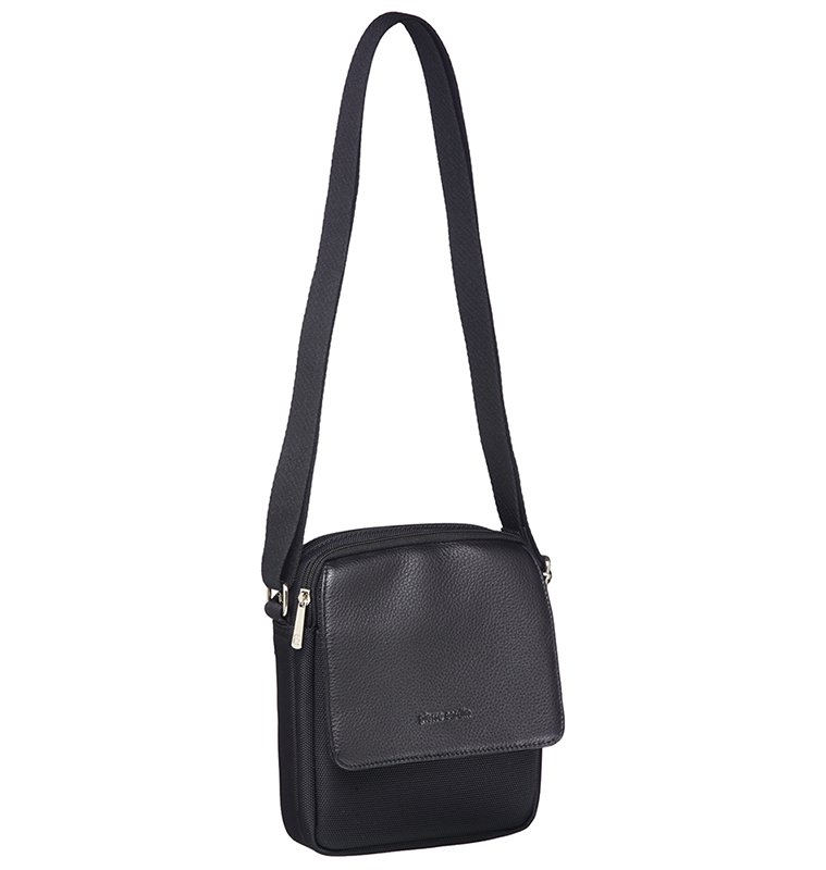 Pierre Cardin - PC10164 Leather Cross Body Bag - Black-1