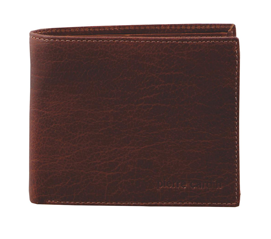 Pierre Cardin - PC2819 Rustic Leather Mens Wallet - Chestnut-1
