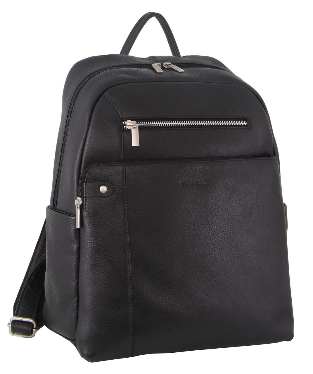 Pierre Cardin Leather Business Laptop Backpack PC3341 Black