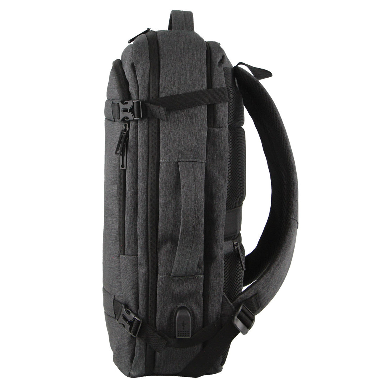 Pierre Cardin - PC3626 Travel Laptop backpack w USB port - Grey - 0