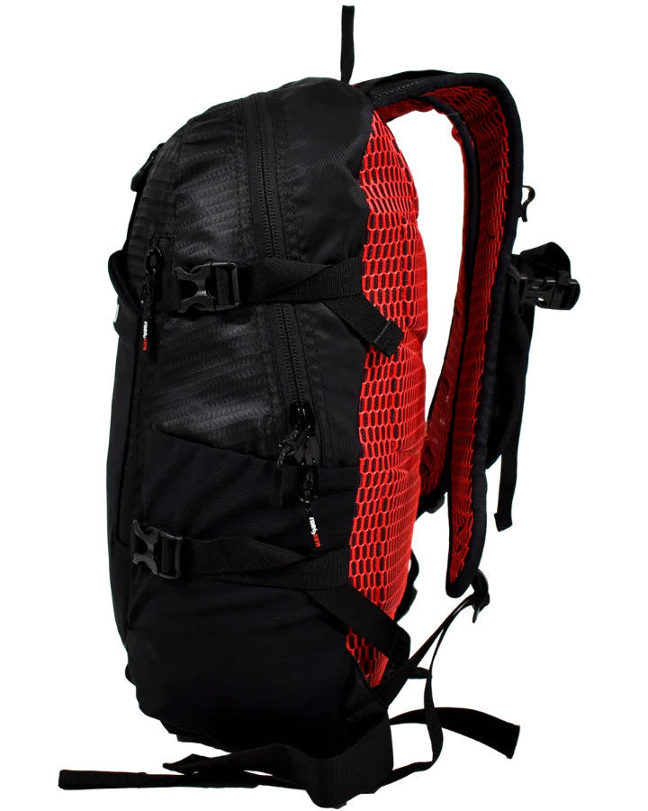 Black Wolf - Pathfinder 33L Backpack - Jet Black/True Red-3