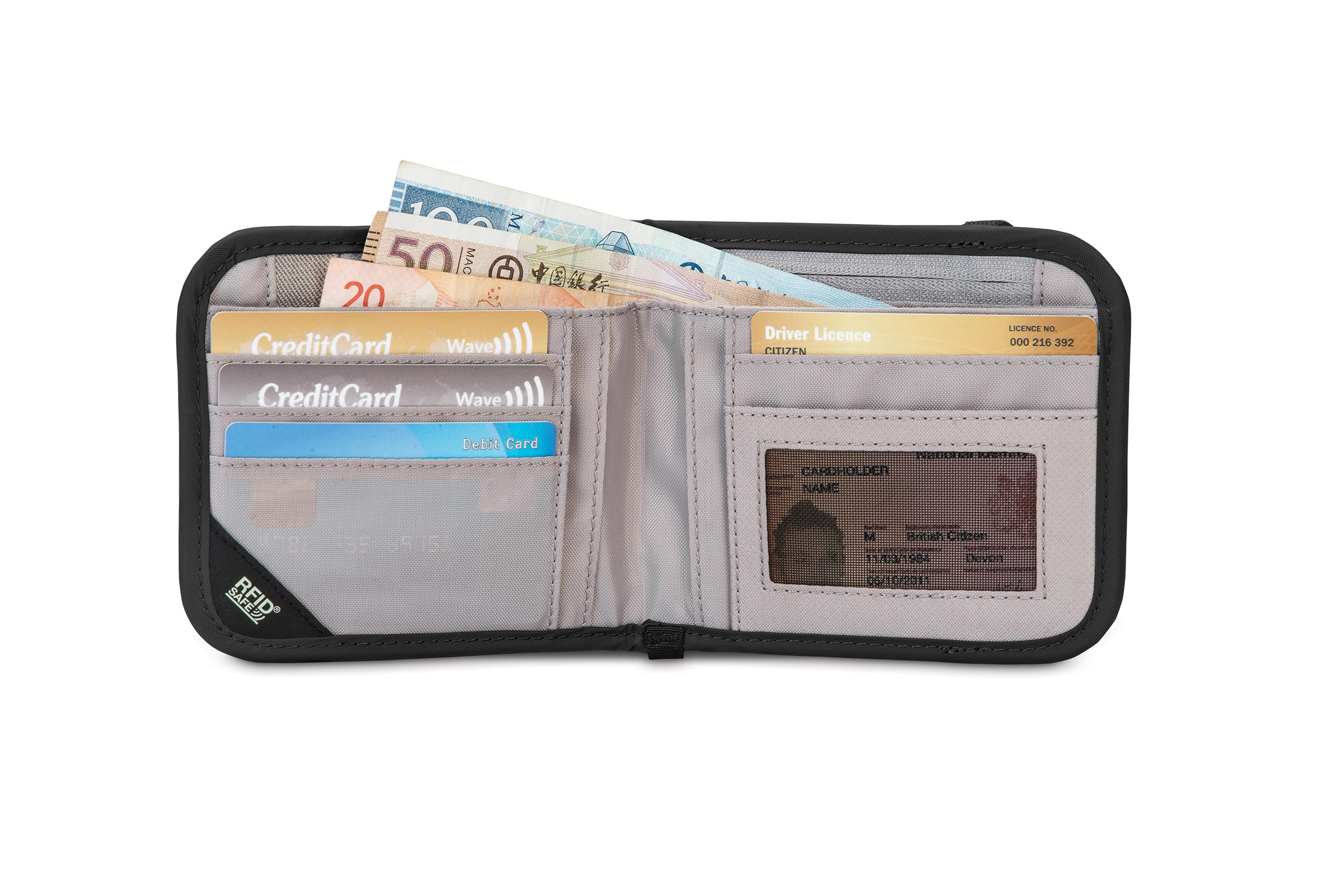 Pacsafe - RFIDsafe V100 bifold Wallet - Black - 0