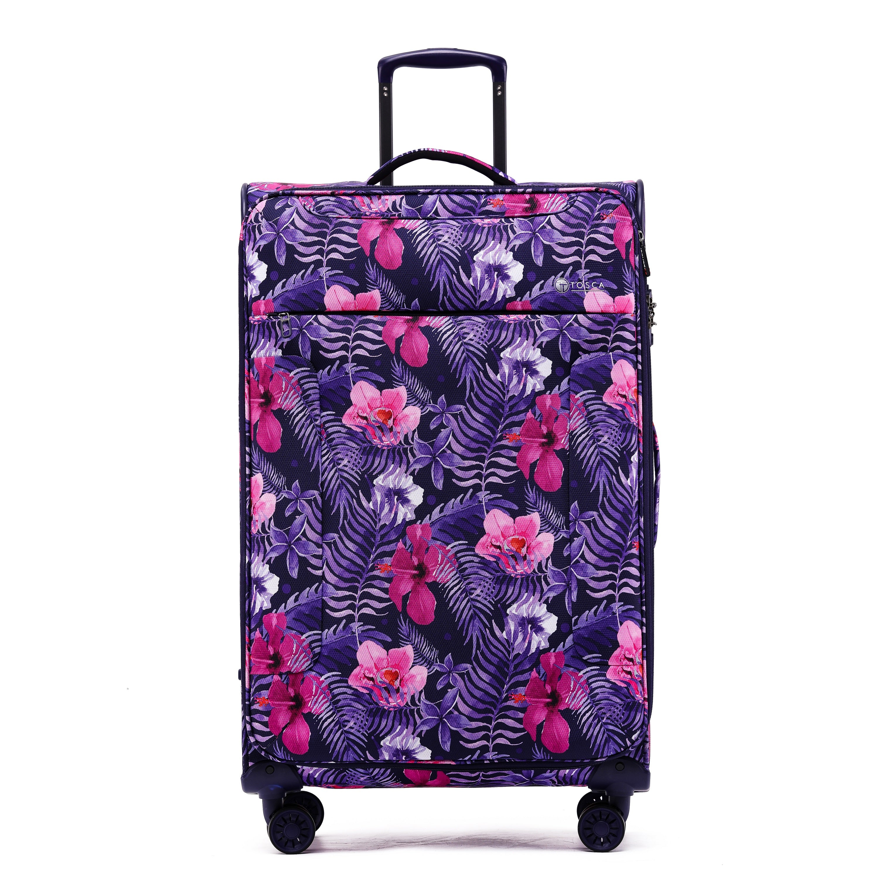 Tosca - So Lite 3.0 25in Medium 4 Wheel Soft Suitcase - Flower-1