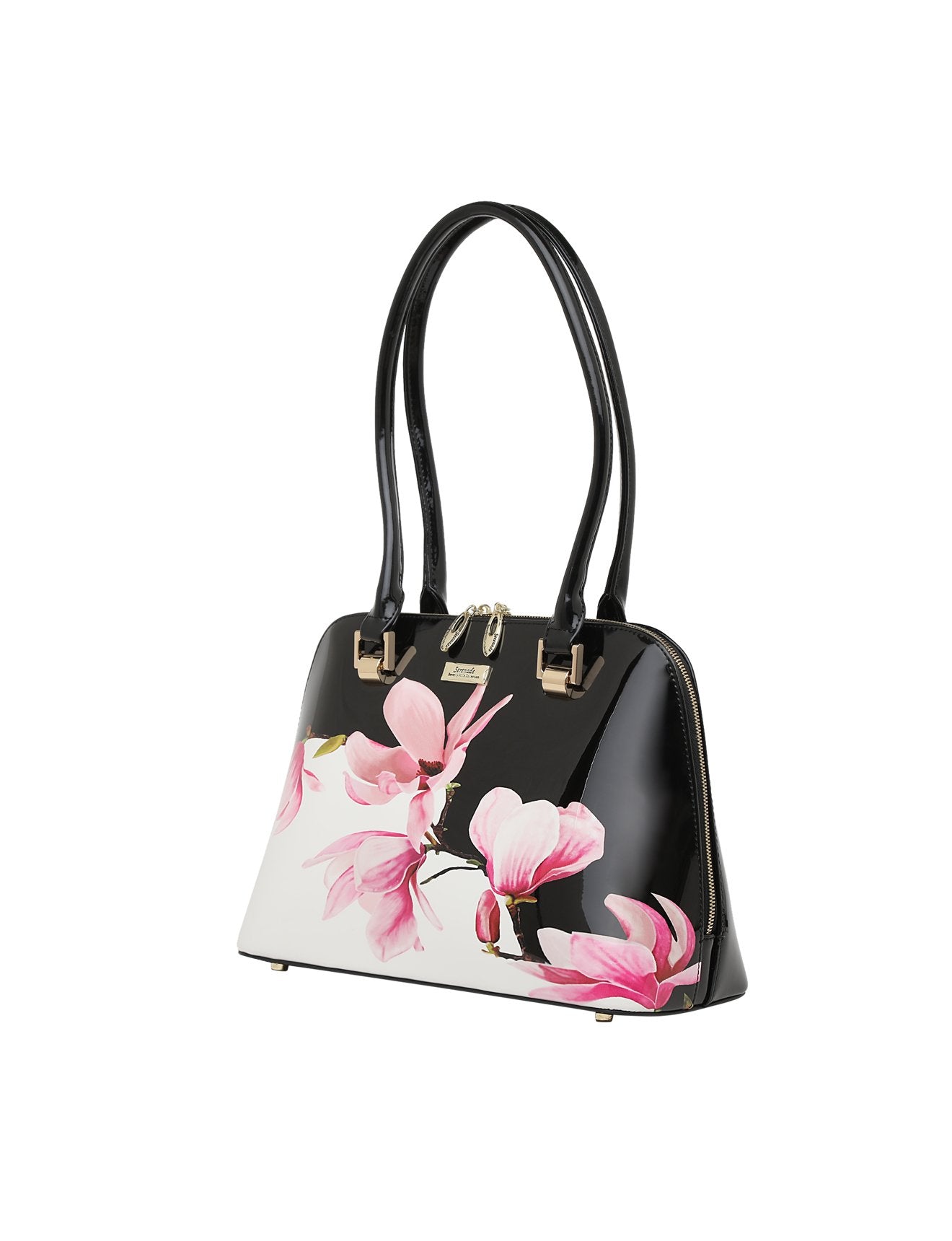 Serenade - Magnolia SN21-0758 Leather Handbag - Floral - 0