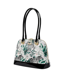 Serenade - SN45-0758 Large Leather Handbag - Zebra - 0