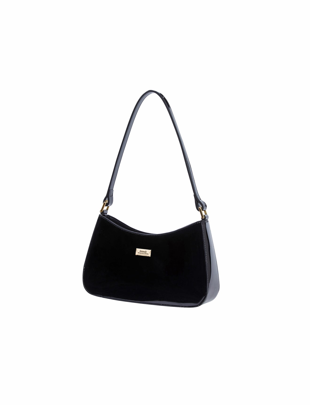 Serenade - Allura SV1-0821 Patent Leather Handbag - Black-2