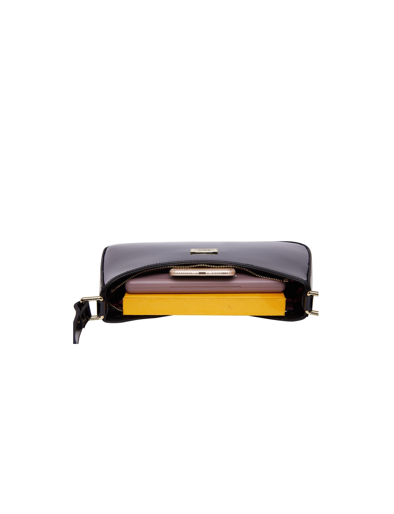 Serenade - Allura SV1-0821 Patent Leather Handbag - Black-7
