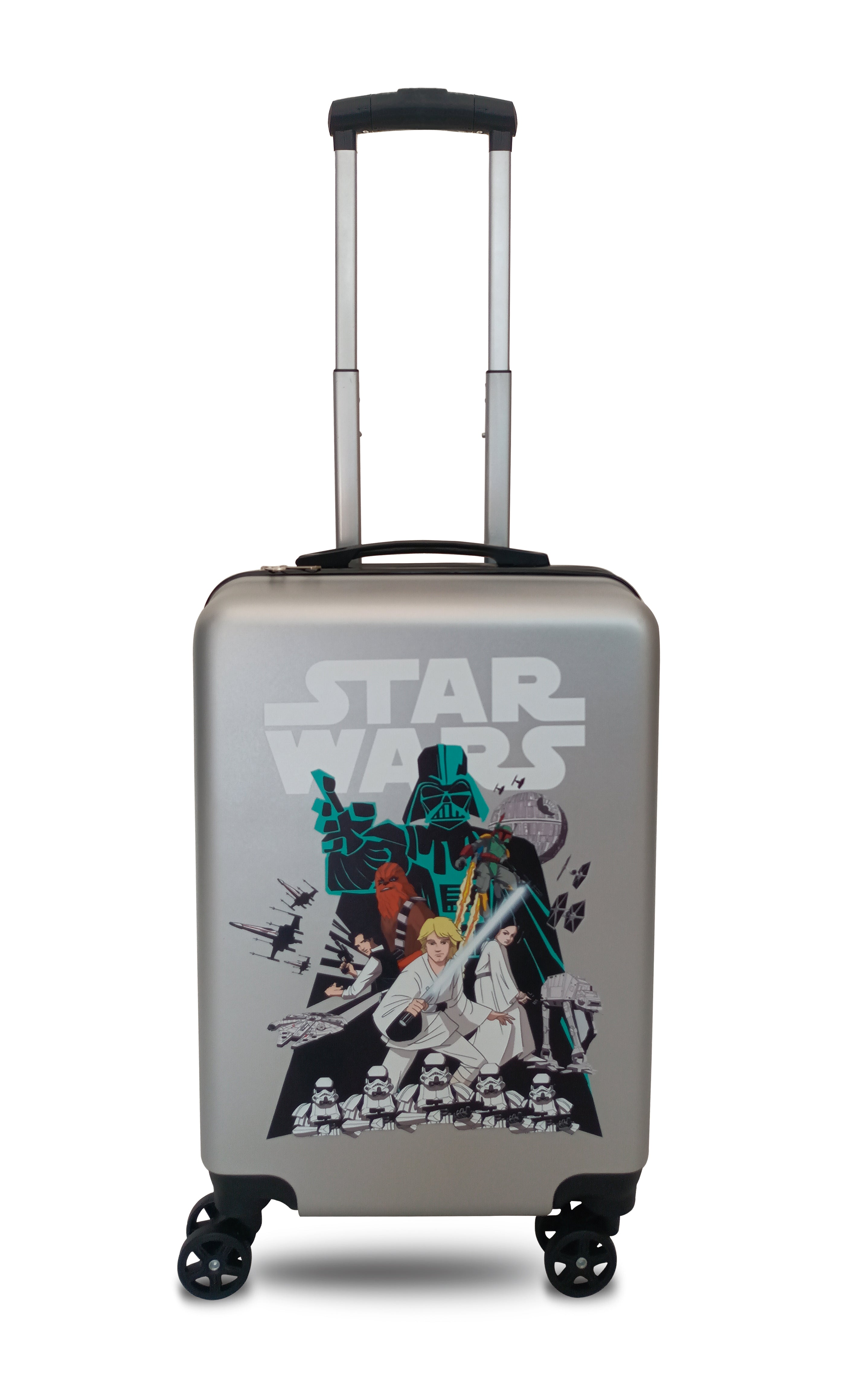 Star Wars - 20in SW022 retro onboard suitcase - Silver-1