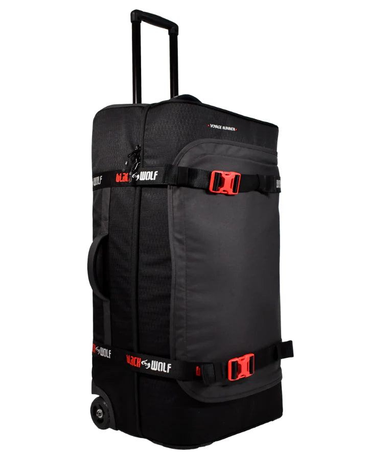 Black wolf 2025 backpack with wheels