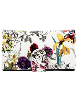 Serenade - Botanics WSH4702(G) RFID Blocking Medium Leather Wallet - Floral - 0